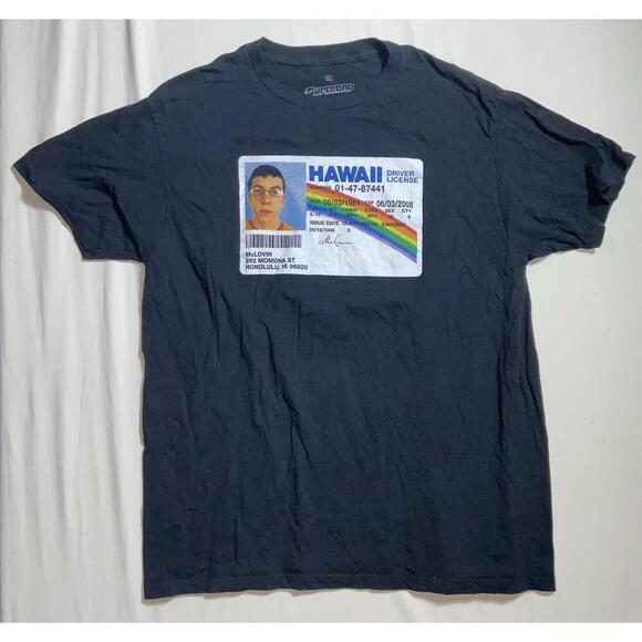 Ripple Junction Other - Ripple Junction Super Bad McLovin Shirt Size XL Black Short Sleeve Tee Comedy